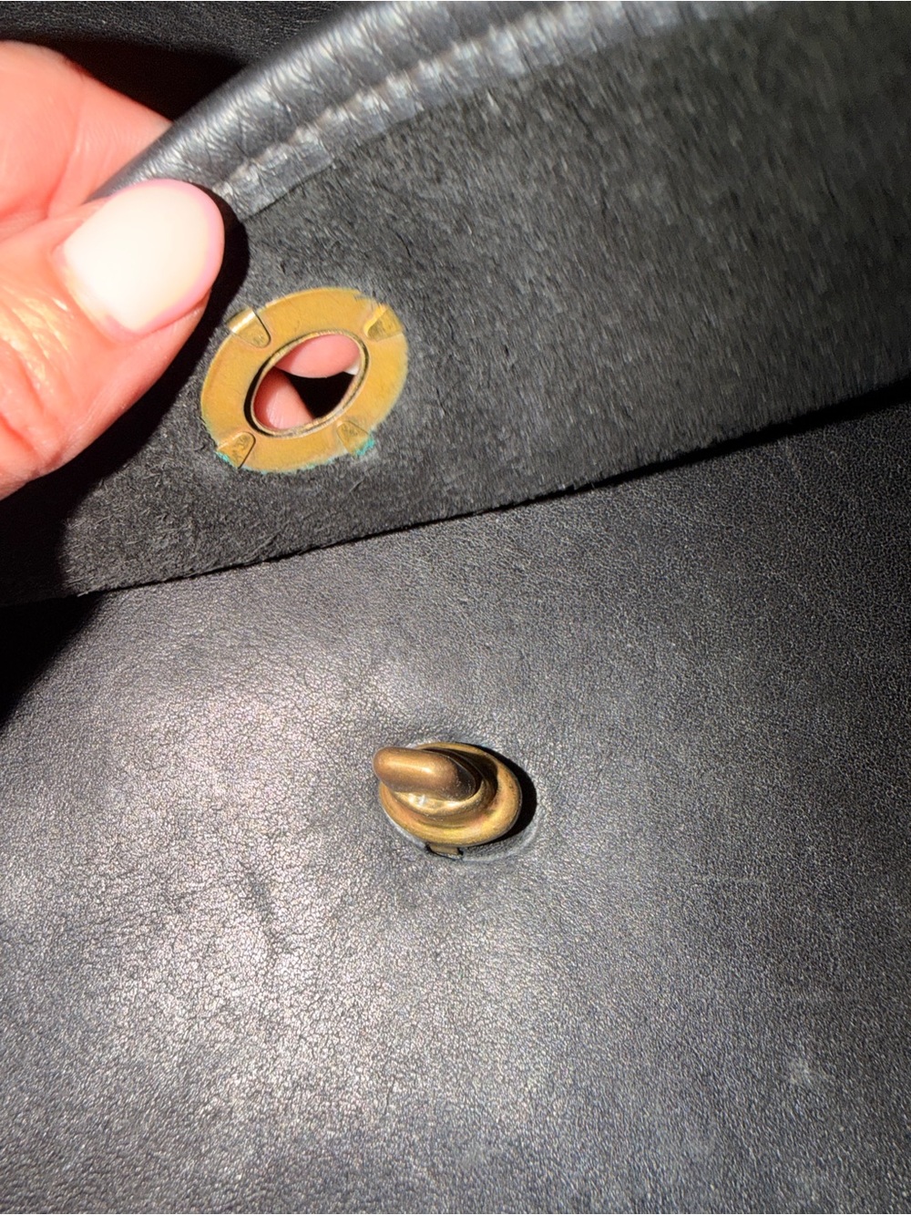 Coach Black Leather Shoulder Hobo with Gold-Tone Hardware - Picture 4 of 5